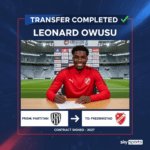 Leonard Owusu: Defensive midfielder in talks over move to Norways Fredrikstad