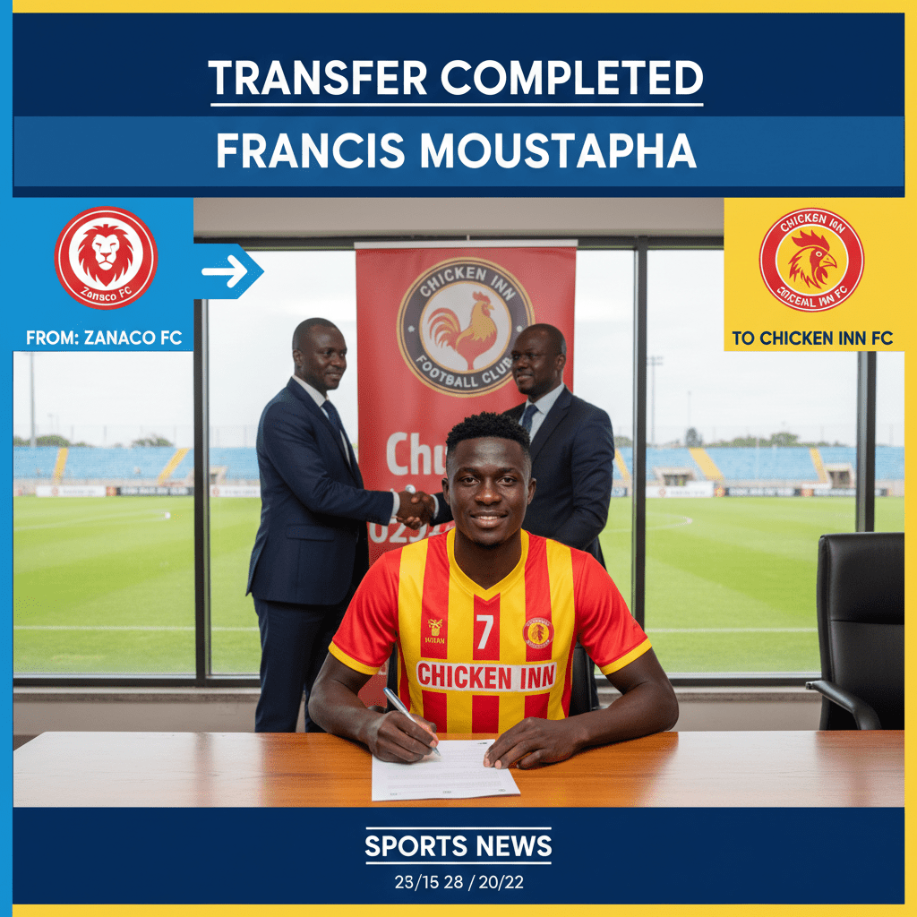 Francis Moustapha: Centre-forward linked with move to Zimbabwean side Chicken Inn FC