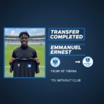 Emmanuel Ernest: Centre-forward considers options after leaving last club