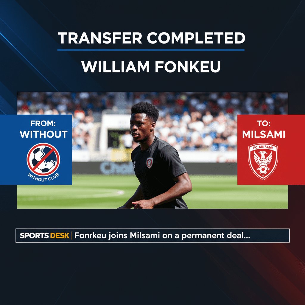 William Fonkeu: Defensive midfielder linked with move to Moldovan side Milsami