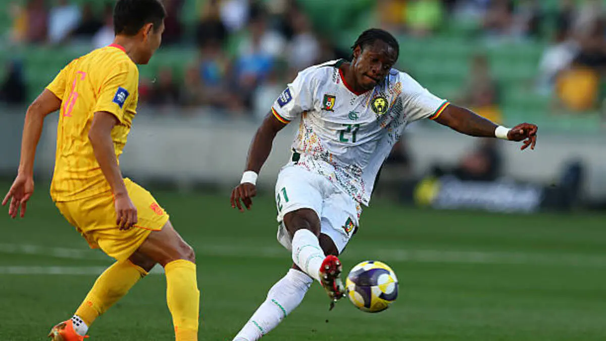 Cameroon goal during FIFA Series match against China