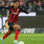 Fares Chaibi playing for Eintracht Frankfurt in Bundesliga