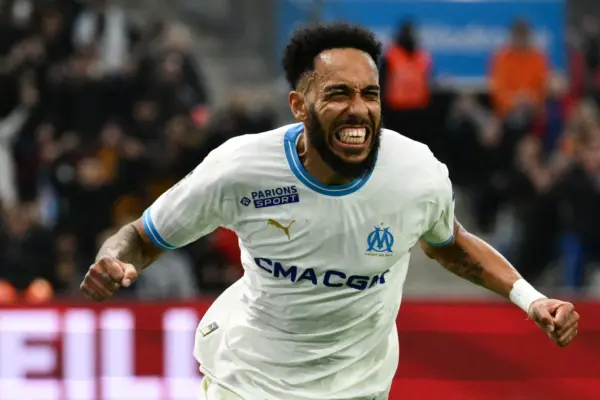Gabon star Pierre-Emerick Aubameyang happy after inspiring Marseille to crucial victory over Lyon