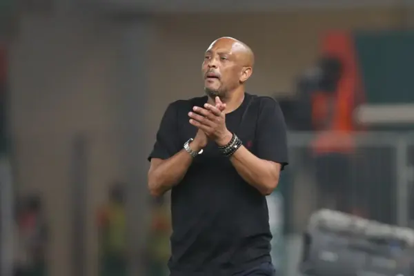 Burkina Faso players celebrating during a 5-0 victory at Stade du 4-Août