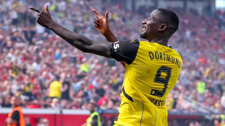 Serhou Guirassy scores 12th league goal as Dortmund forward continues strong run