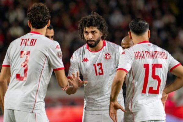 Tunisia players preparing for an international match at BMO Field