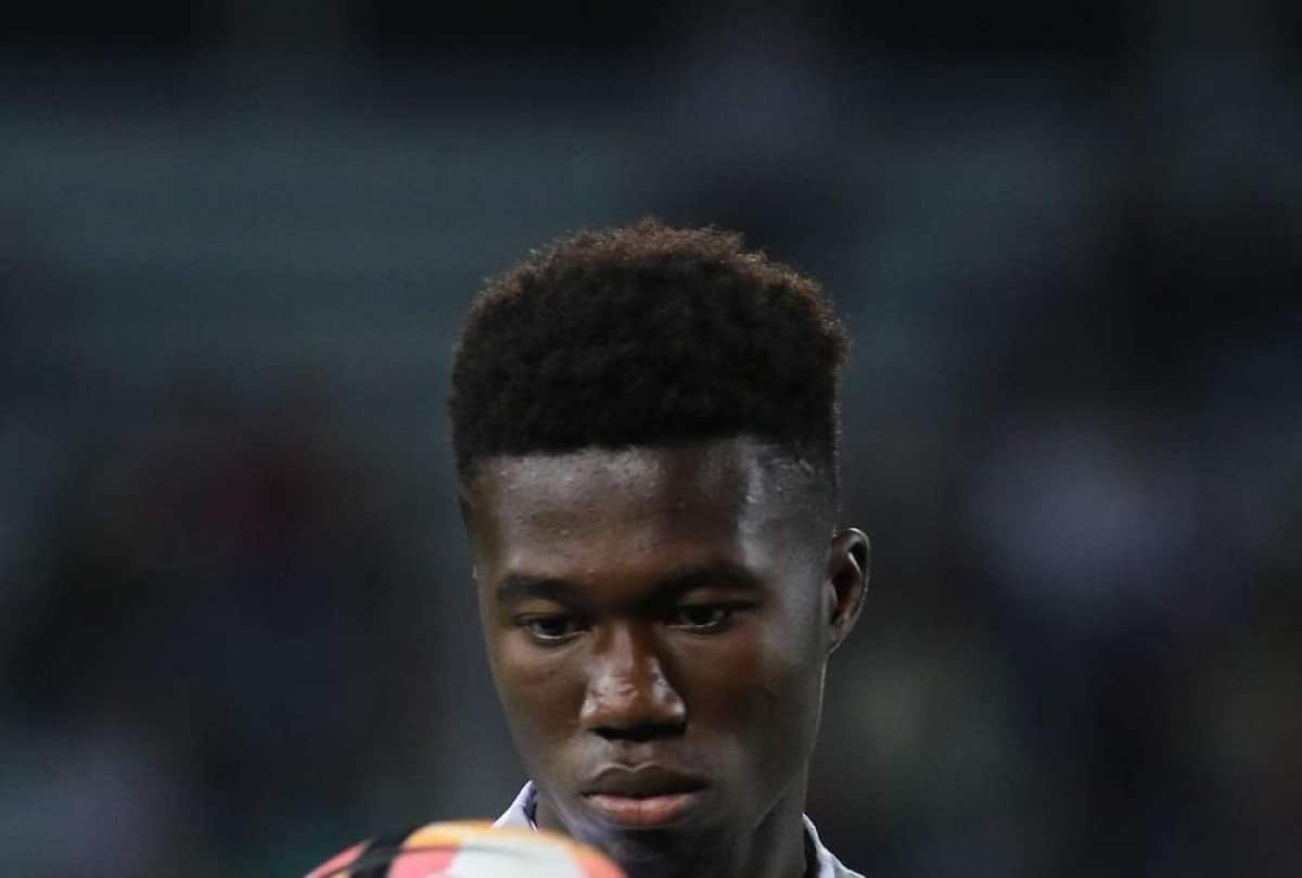 Éloge Yao training with Virtus Verona after signing for the club