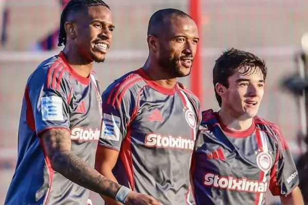 Morocco forward Ayoub El Kaabi leads goal king race in Greek top-flight after brace heroics for Olympiacos