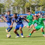 Tanzania players celebrating during 6-0 win over Macau