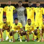Players from Togo and Guinea ahead of FIFA Series 2026 match