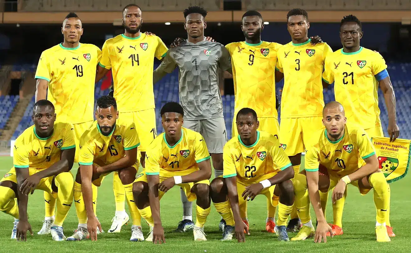 Players from Togo and Guinea ahead of FIFA Series 2026 match