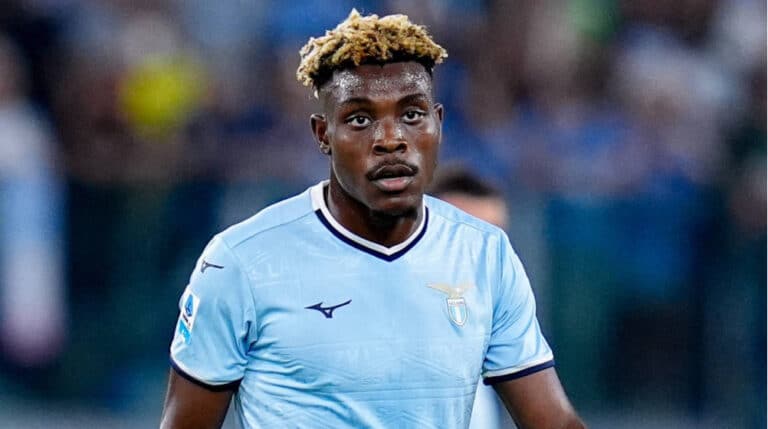 Fisayo Dele-Bashiru in action for Lazio