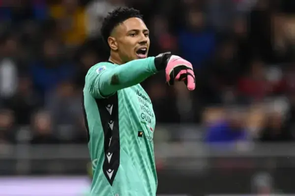 Maduka Okoye in goal for Udinese