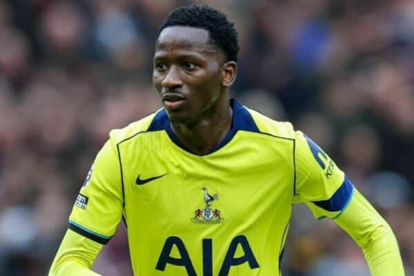 Pape Matar Sarr in action for Tottenham