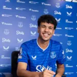 Adam Aznou faces uncertain future at Everton