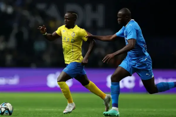 Kalidou Koulibaly and Sadio Mané with Senegal