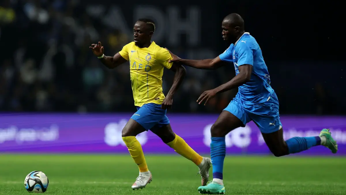 Kalidou Koulibaly and Sadio Mané with Senegal