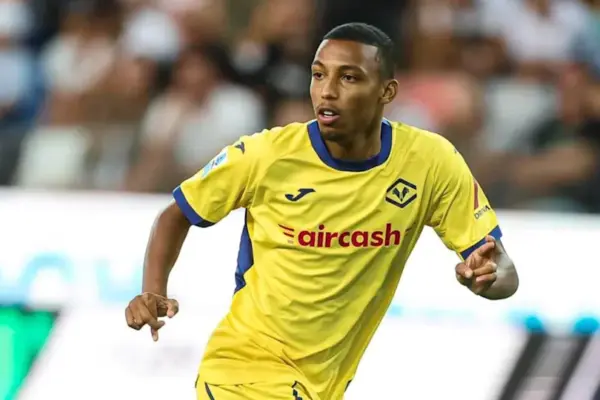 Algerian defender Rafik Belghali playing for Hellas Verona