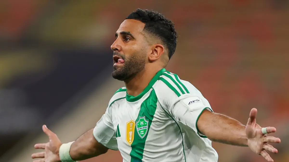 Riyad Mahrez scores decisive free kick for Al-Ahli in Asian clash