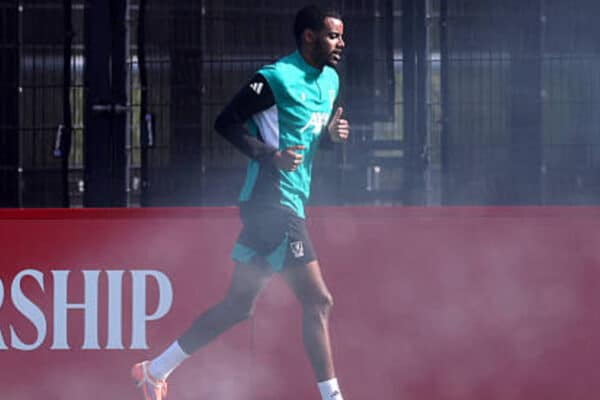 Isak back in Liverpool training after injury layoff