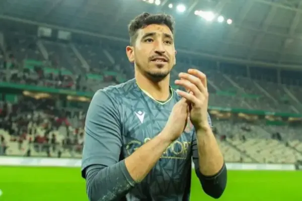Oussama Benbot during a competitive match