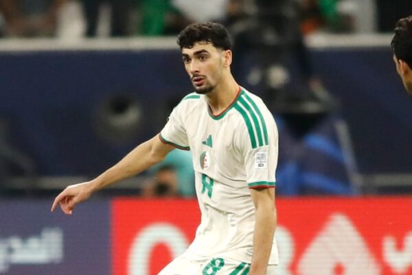 Redouane Berkane during Algeria