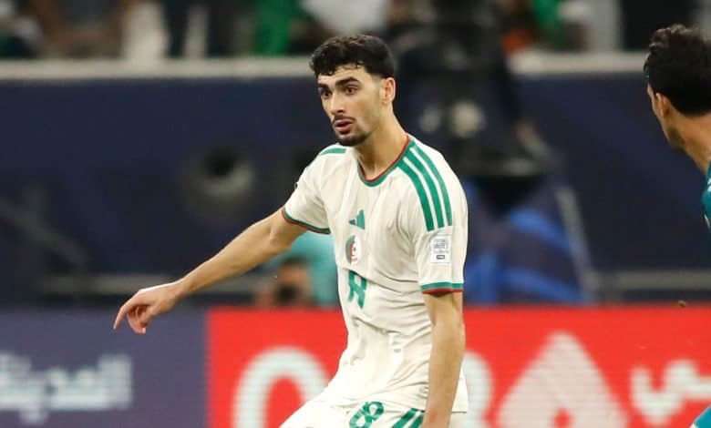 Redouane Berkane during Algeria