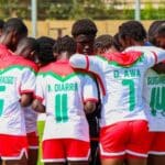 Burkina Faso U15 girls celebrate semi-final victory