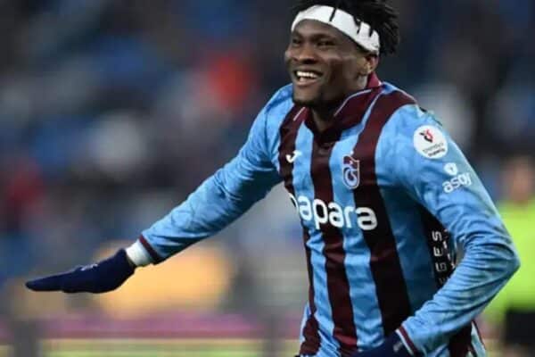 Chibuike Nwaiwu celebrating after scoring