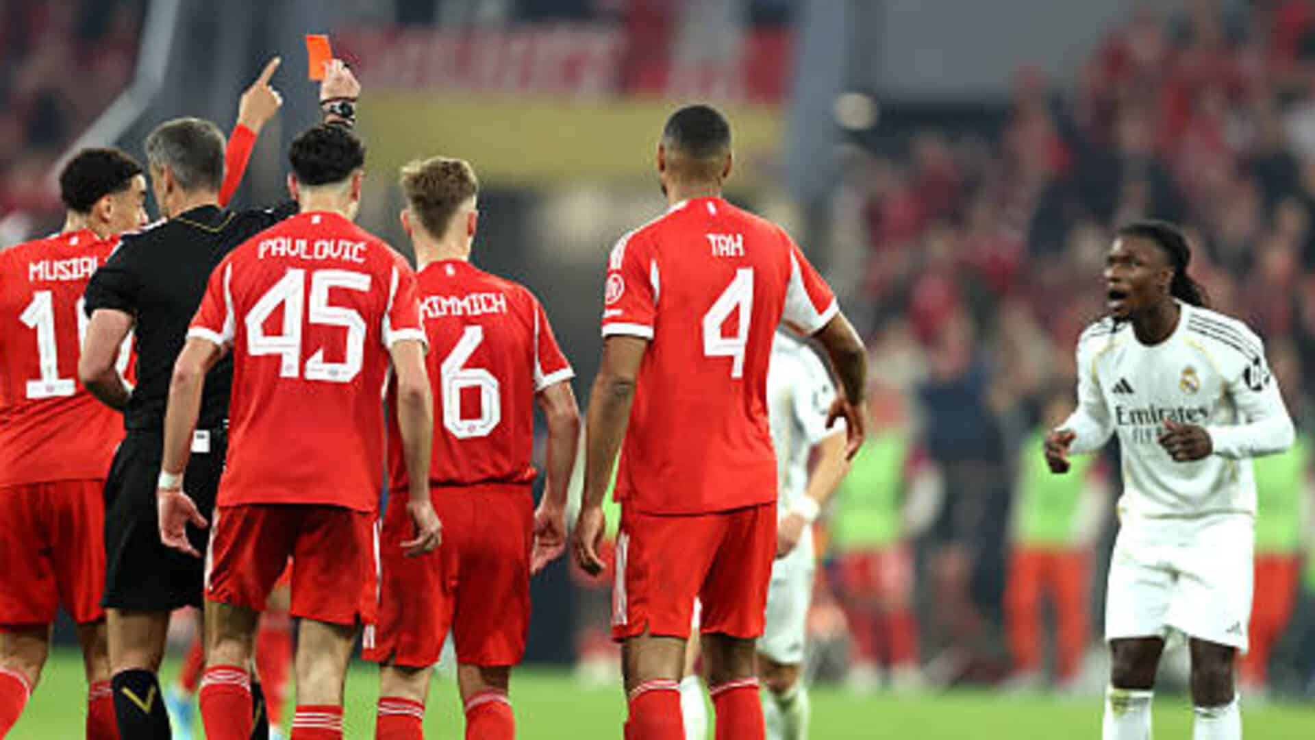 Camavinga's red card sparks fury; Sneijder calls midfielder stupid in Bayern loss