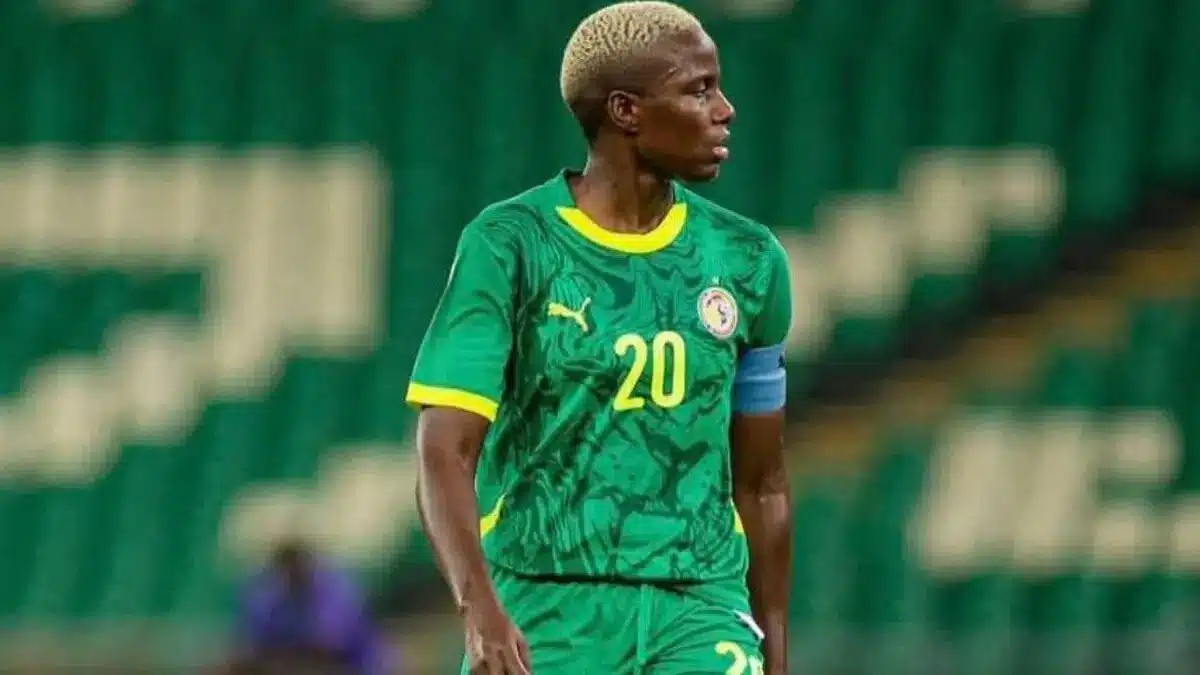 Senegal women’s national team playing against Burkina Faso