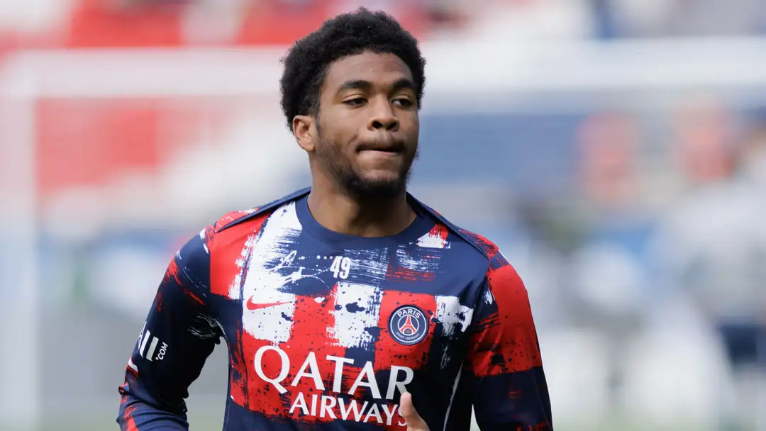 Ibrahim Mbaye in action for PSG