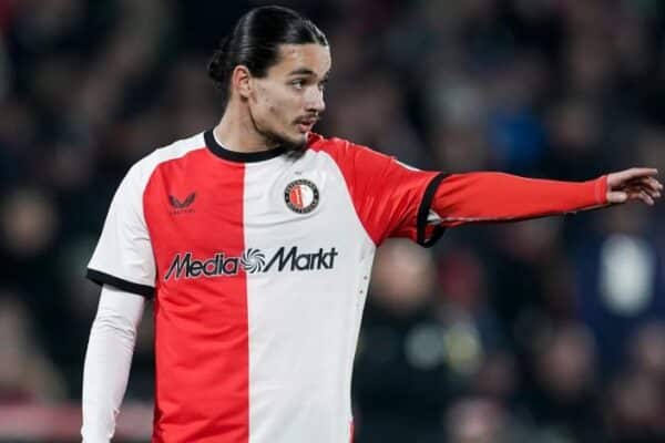Anis Hadj Moussa in action for Feyenoord