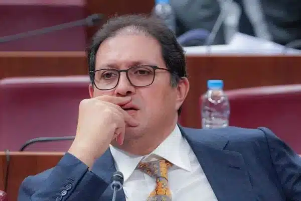 Wydad president Hicham Aït Menna speaking during a radio interview