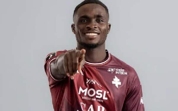 Koffi Kouao in action for FC Metz