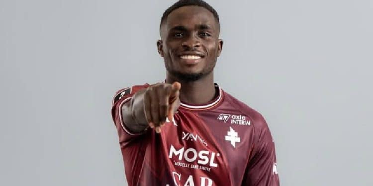 Koffi Kouao in action for FC Metz