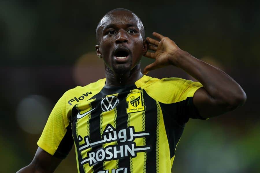 Moussa Diaby shown a red card during Saudi Pro League match against Al-Hazem