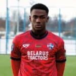 Nabil Natama injury during FK Minsk match