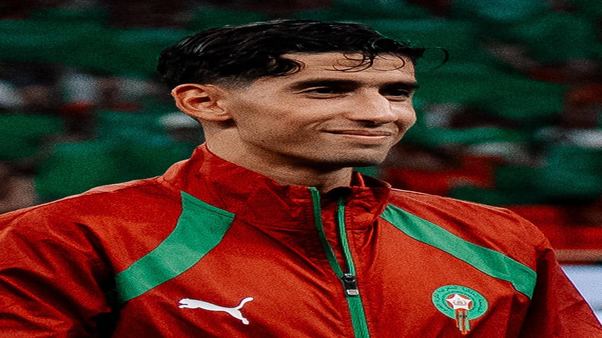 Nayef Aguerd playing during a competitive football match