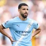 Rayan Aït Nouri in action for Manchester City