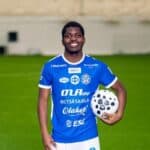Serge Atakayi in new Mikkelin Palloilijat kit