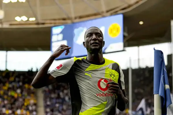 Serhou Guirassy hits 15-goal mark again for Dortmund