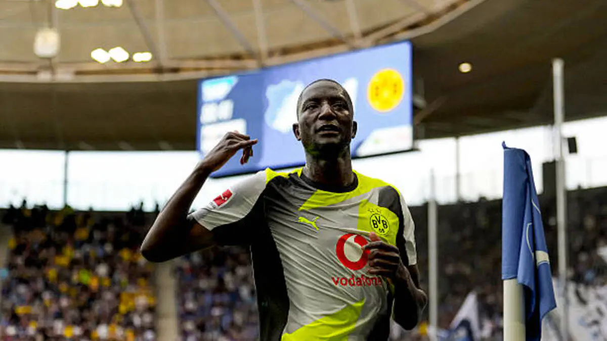 Serhou Guirassy hits 15-goal mark again for Dortmund