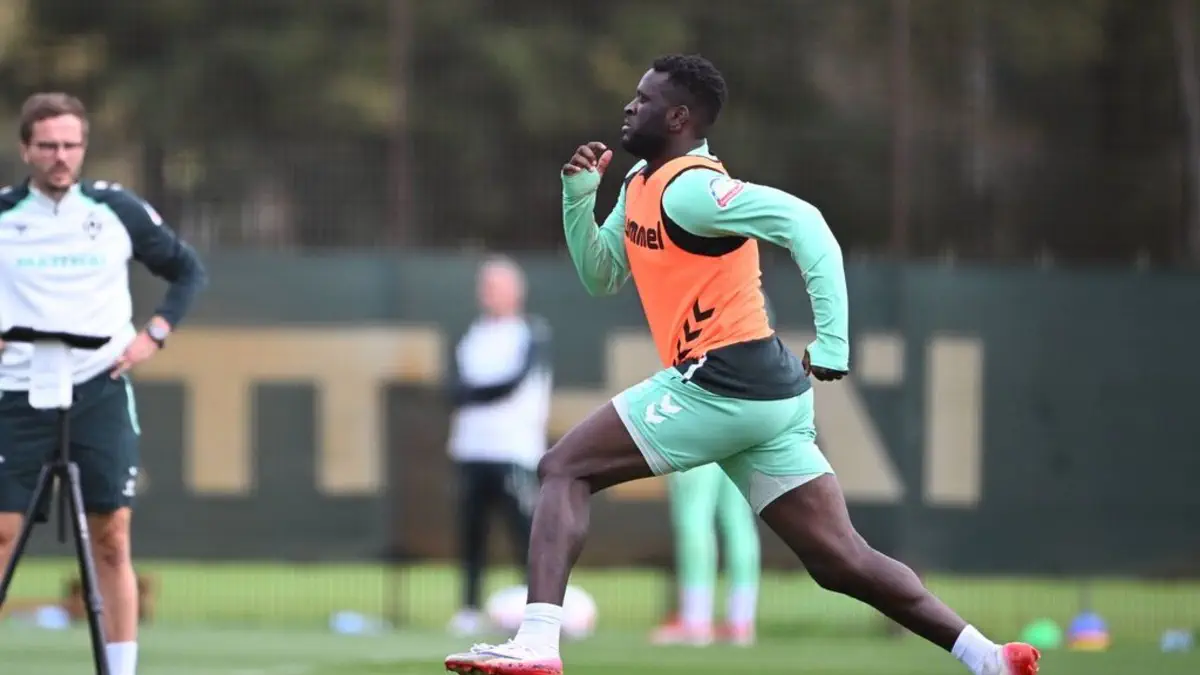 Victor Boniface resumes training