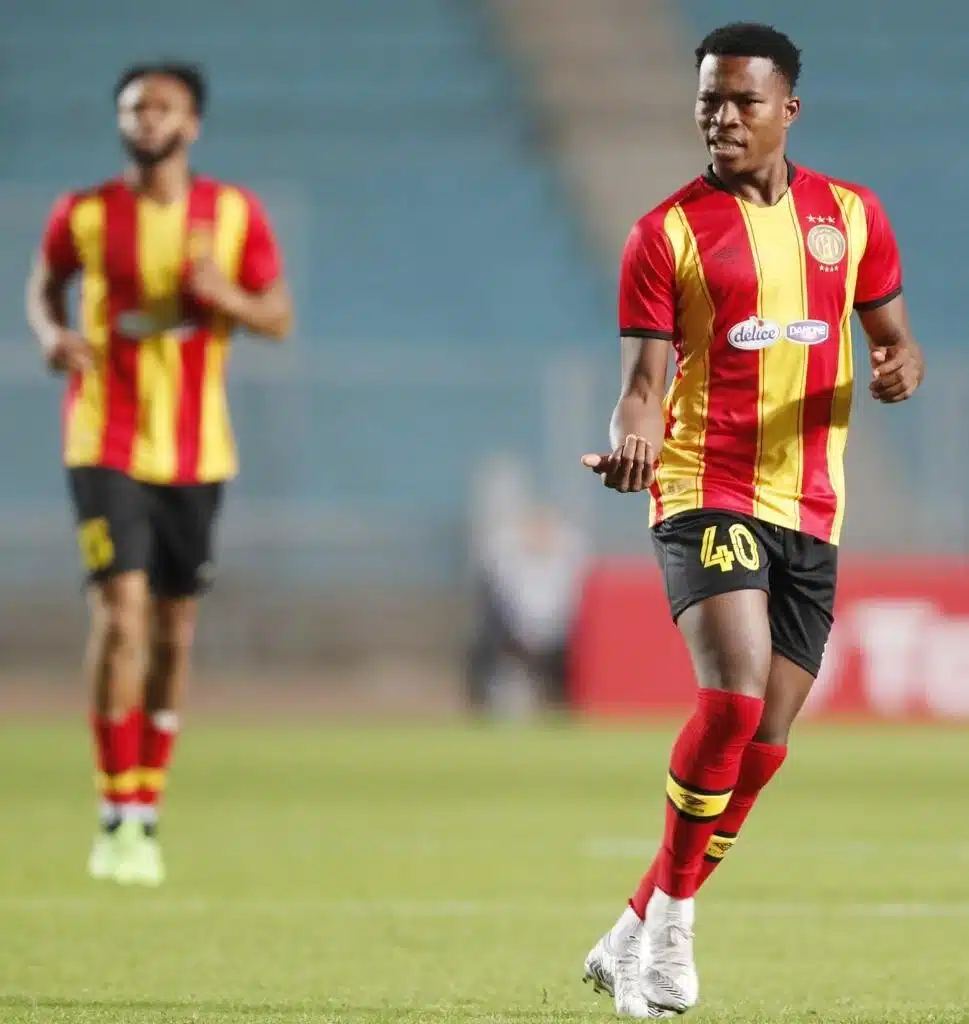 Ivorian midfielder Cedrik Gbo playing in the Tunisian league