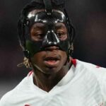 Yan Diomande playing for RB Leipzig