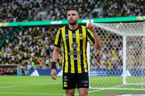 Youssef En-Nesyri celebrates goal for Al-Ittihad