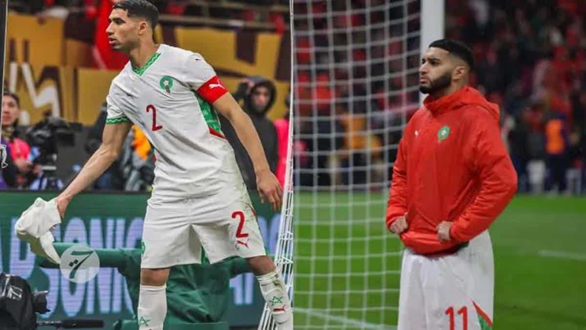 Achraf Hakimi during the AFCON final match