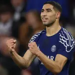 Achraf Hakimi playing against Liverpool in Champions League