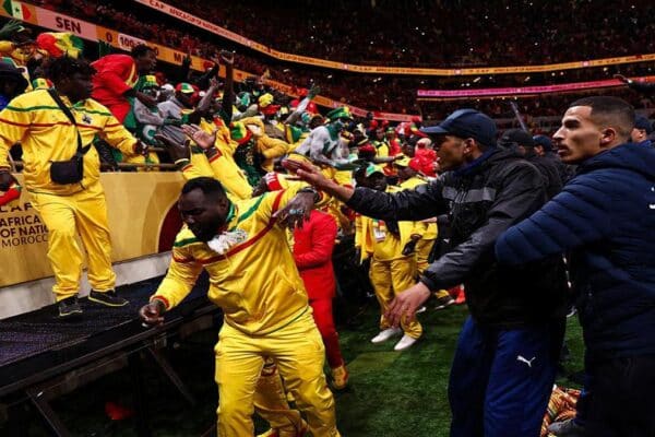 Large crowd during AFCON final match
